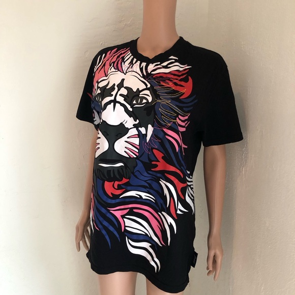 Switch Remarkable Women’s Size L Black T-Shirt Lion Printed Graphic Design - Picture 5 of 16